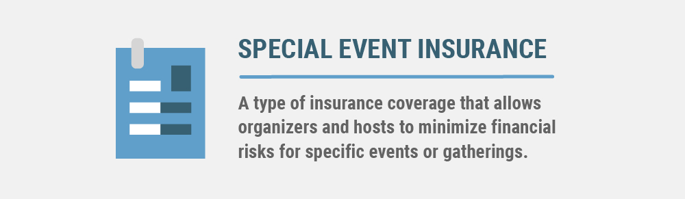 Special event insurance is a type of insurance coverage that allows organizers and hosts to minimize financial risks for specific events or gatherings.